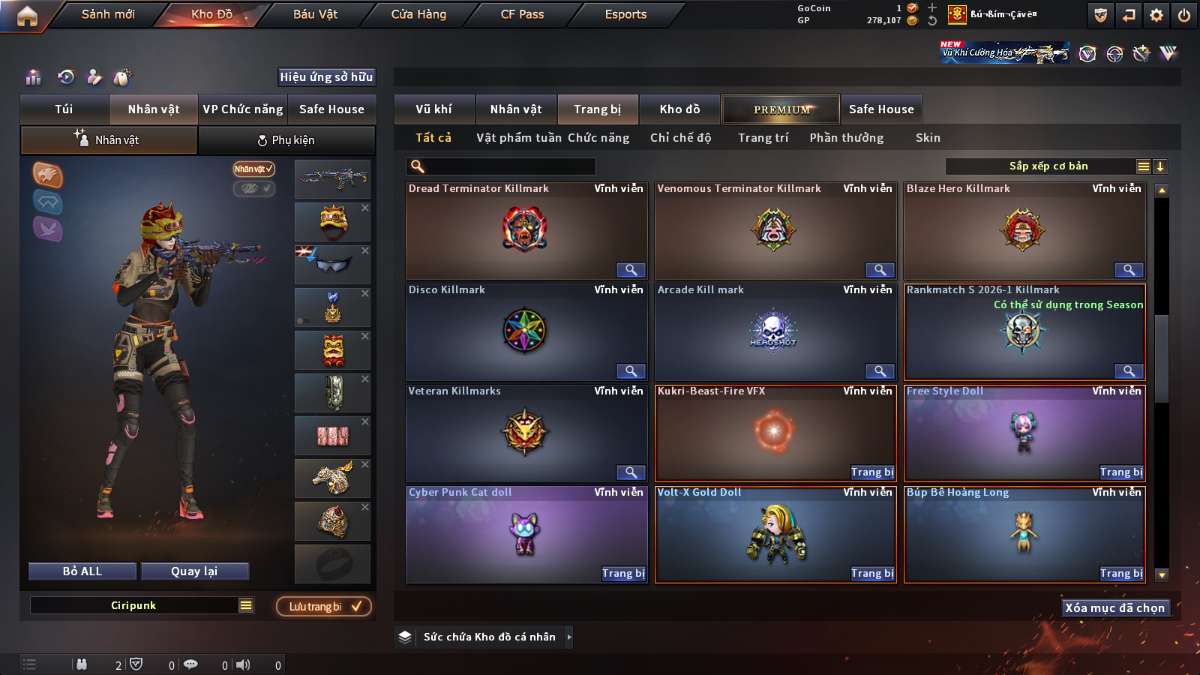 shop acc cf uy tin gia re